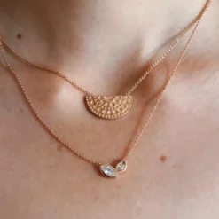 Kosma Paris Collier Femme Inca - Doré rose | Femme Collier Et Pendentif