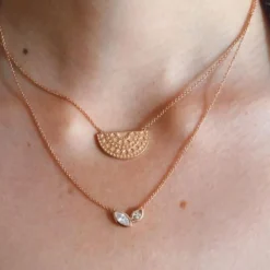 Kosma Paris Collier Femme Kira - Doré Rose | Femme Collier Et Pendentif