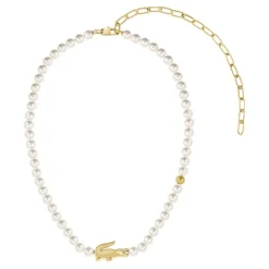 Lacoste Collier Femme Matchpoint - 2040429 Acier Doré | Femme Collier Et Pendentif