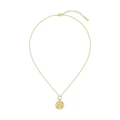 Lacoste Collier Femme Memento - 2040424 Acier Doré | Femme Collier Et Pendentif