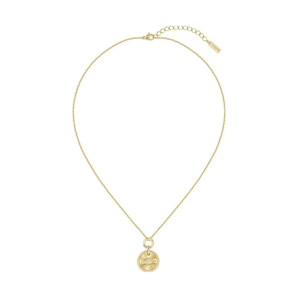 Lacoste Collier Femme Memento - 2040424 Acier Doré | Femme Collier Et Pendentif