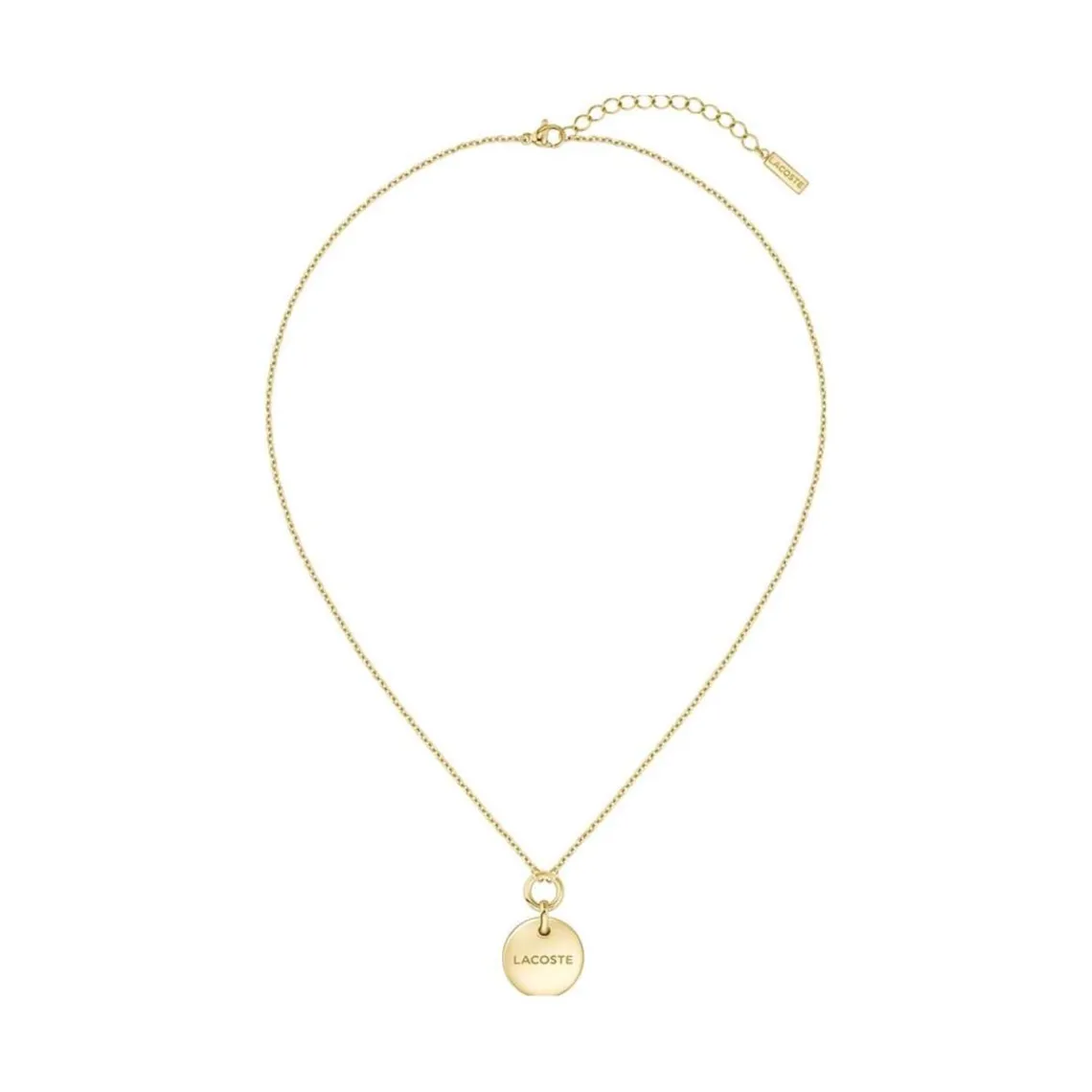 Lacoste Collier Femme Memento - 2040424 Acier Doré | Femme Collier Et Pendentif