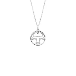 Les Georgettes Collier Femme 704413916J4050 Argent Agate P-Zodiaque | Femme Collier Et Pendentif