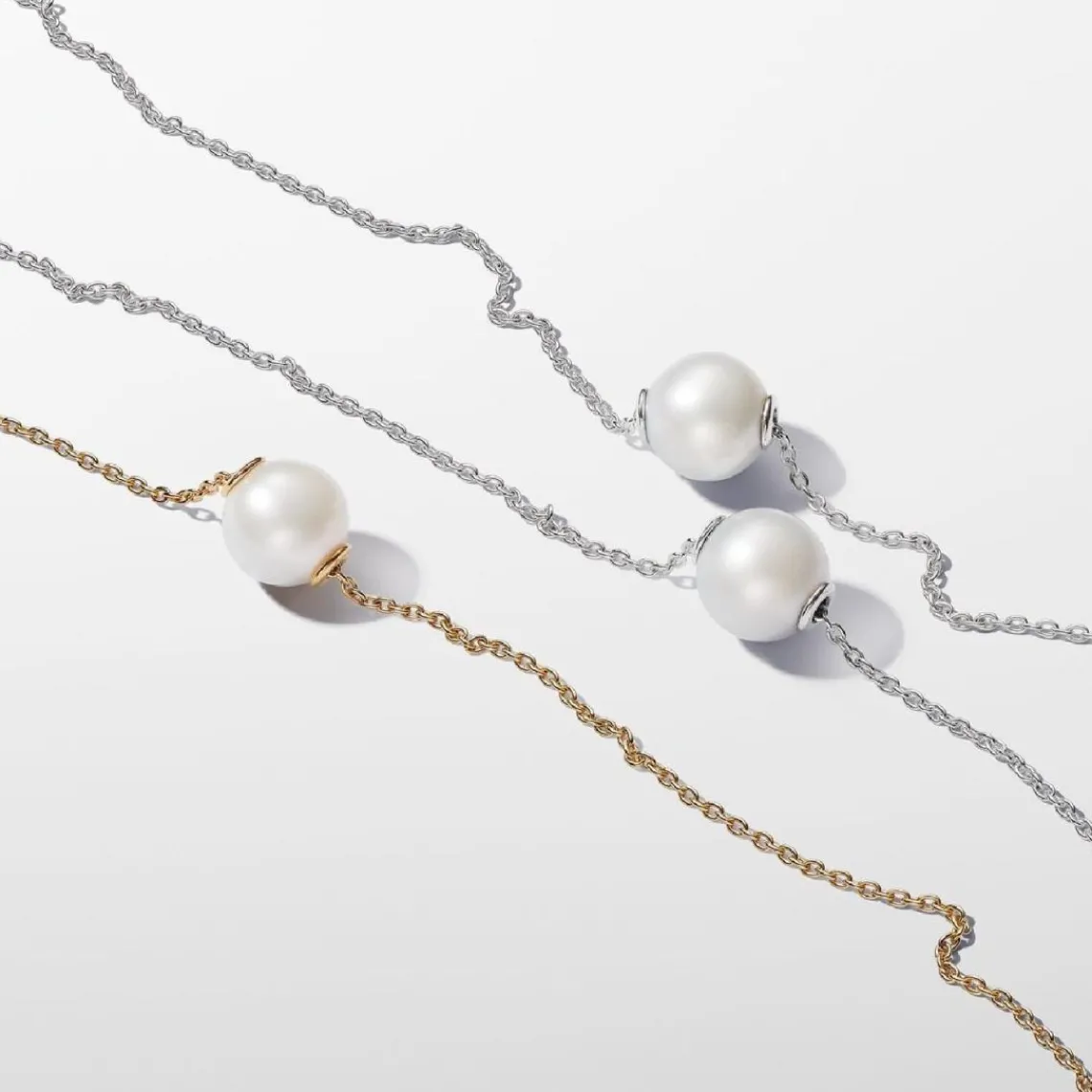 Pandora Collier femme métal doré à l'or fin avec perle et zircone Timeless 363167C01 | Femme Collier Et Pendentif
