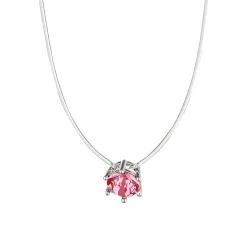 MYC-Paris Collier Femme - AN1-1566-PK Métal rhodié Argent Rose | Femme Collier Et Pendentif