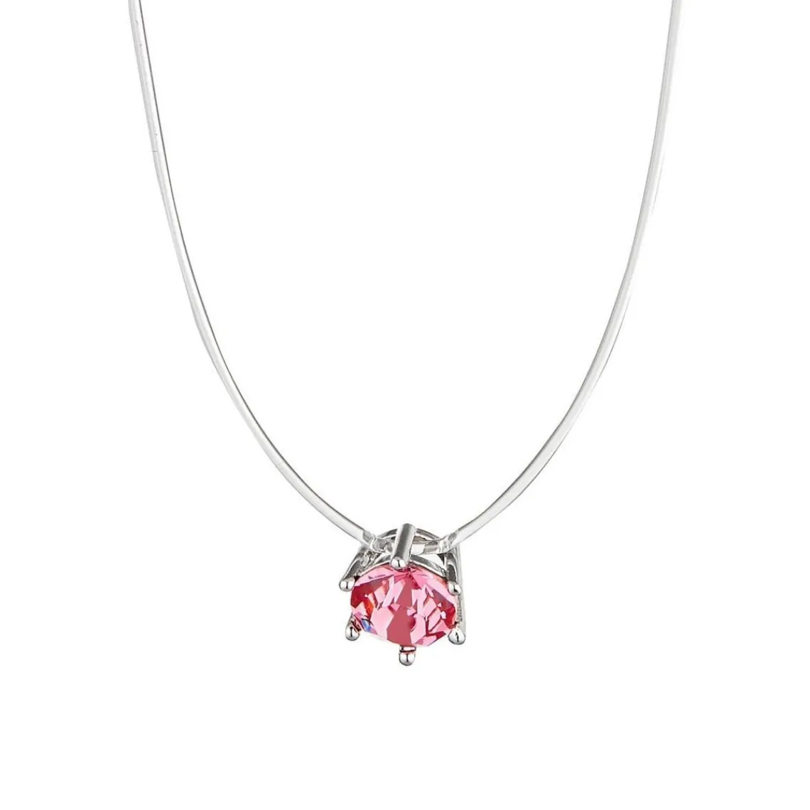MYC-Paris Collier Femme - AN1-1566-PK Métal rhodié Argent Rose | Femme Collier Et Pendentif