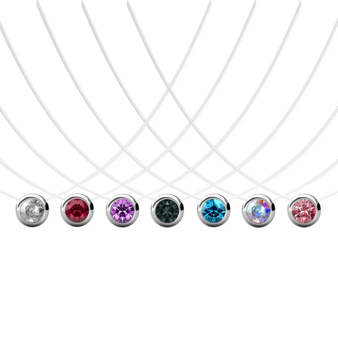 MYC-Paris Collier Femme - DP0271-ALL Laiton Argent Multicolore | Femme Collier Et Pendentif