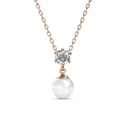 MYC-Paris Collier Femme - DP0572-RG Laiton Doré rose | Femme Collier Et Pendentif
