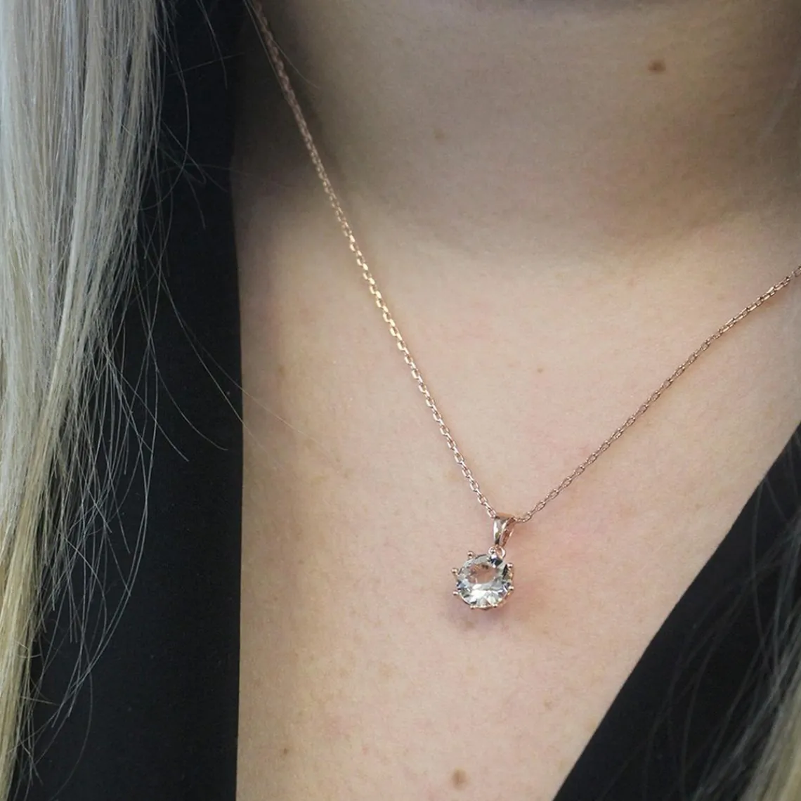 MYC-Paris Collier Femme EVIDENCE - DP0075-RG Laiton Doré rose | Femme Collier Et Pendentif