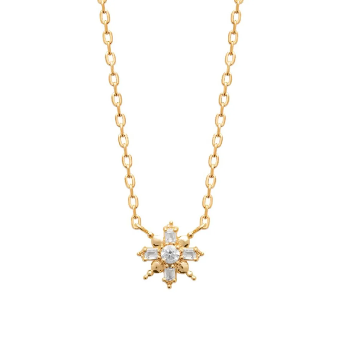 Maison de la Bijouterie Collier femme oxyde de zirconium plaqué or UW3VWZ45 | Femme Collier Et Pendentif