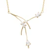 Maison de la Bijouterie Collier femme oxyde de zirconium plaqué or UW06W04Y | Femme Collier Et Pendentif