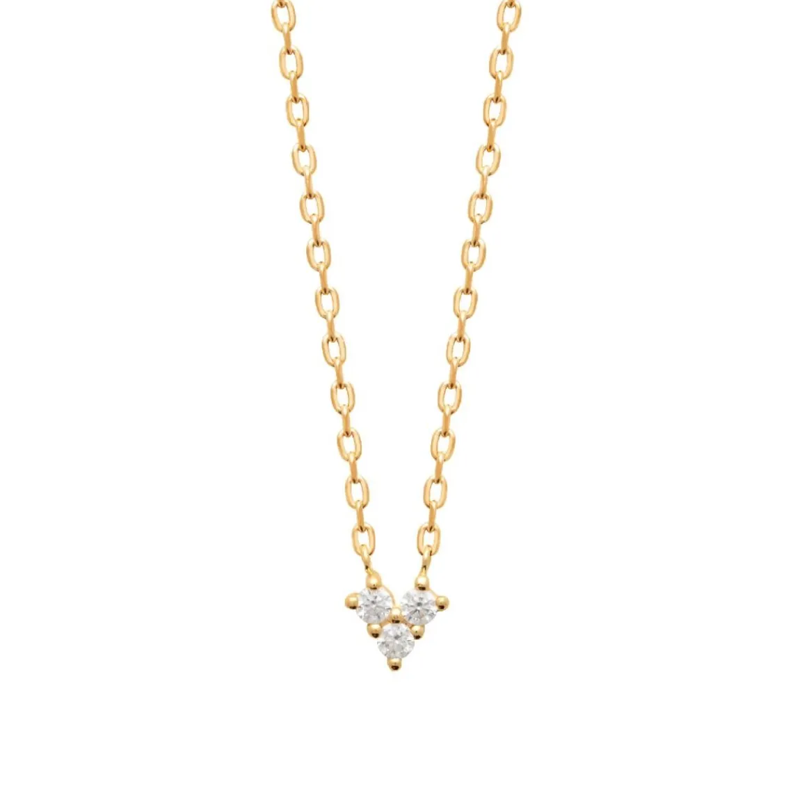 Maison de la Bijouterie Collier femme oxyde de zirconium plaqué or UW3W6W45 | Femme Collier Et Pendentif