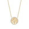 Maison de la Bijouterie Collier femme pendentif arbre de vie plaqué or UWZWY645 | Femme Collier Et Pendentif