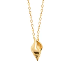 Maison de la Bijouterie Collier femme pendentif coquillage plaqué or UYY0ZU45 | Femme Collier Et Pendentif