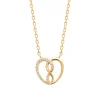 Maison de la Bijouterie Collier femme pendentif cœur fantaisie plaqué or UW3V5V45 | Femme Collier Et Pendentif