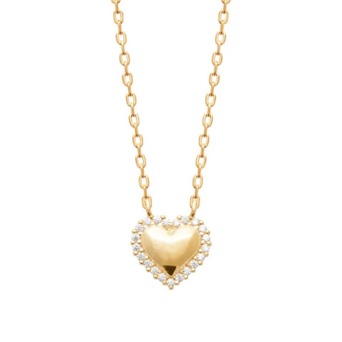 Maison de la Bijouterie Collier femme pendentif cœur plaqué or UW3V3Z45 | Femme Collier Et Pendentif
