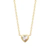 Maison de la Bijouterie Collier femme pendentif cœur plaqué or UWZZV045 | Femme Collier Et Pendentif