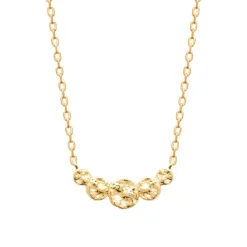 Maison de la Bijouterie Collier femme pendentif effet martelé plaqué or UYY0WU45 | Femme Collier Et Pendentif
