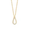 Maison de la Bijouterie Collier femme pendentif goutte oxyde plaqué or UW3V6Y45 | Femme Collier Et Pendentif