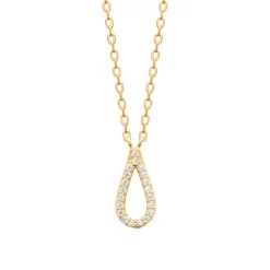 Maison de la Bijouterie Collier femme pendentif goutte oxyde plaqué or UW3V6Y45 | Femme Collier Et Pendentif