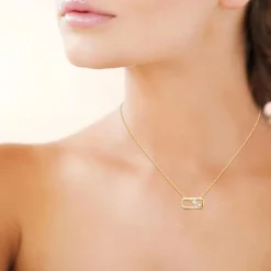 Maison de la Bijouterie Collier femme pendentif oz plaqué or UW404645 | Femme Collier Et Pendentif