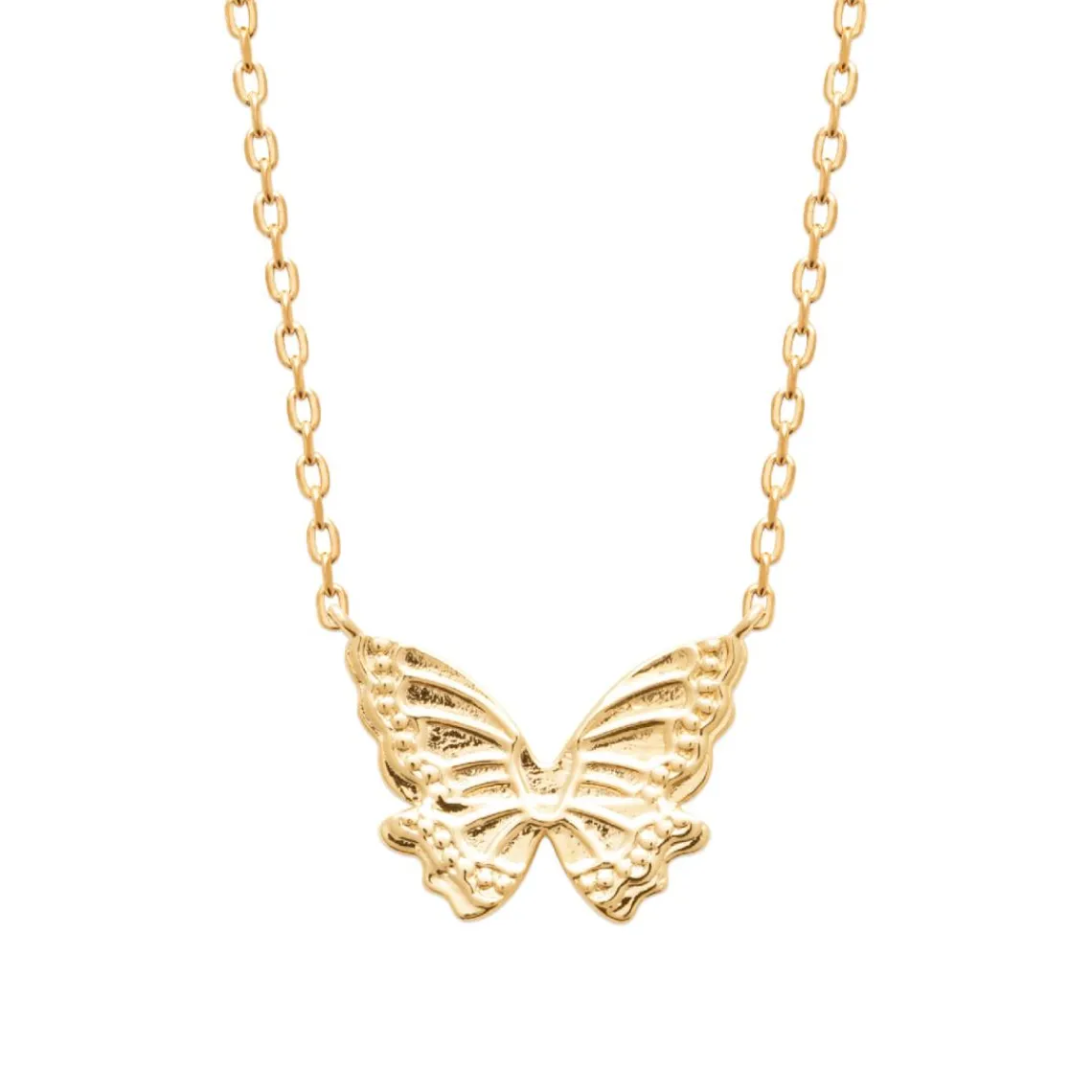 Maison de la Bijouterie Collier femme pendentif papillon plaqué or UYYZYY45 | Femme Collier Et Pendentif