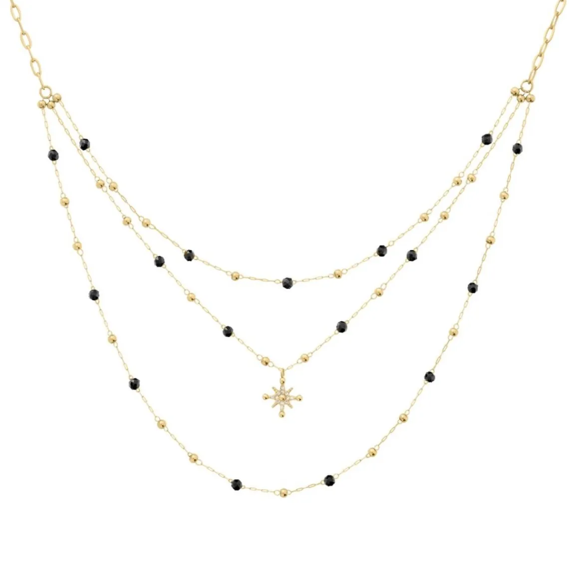 Pierre Lannier Bijoux Collier Femme Australe - BJ22A8231 Acier Doré | Femme Collier Et Pendentif