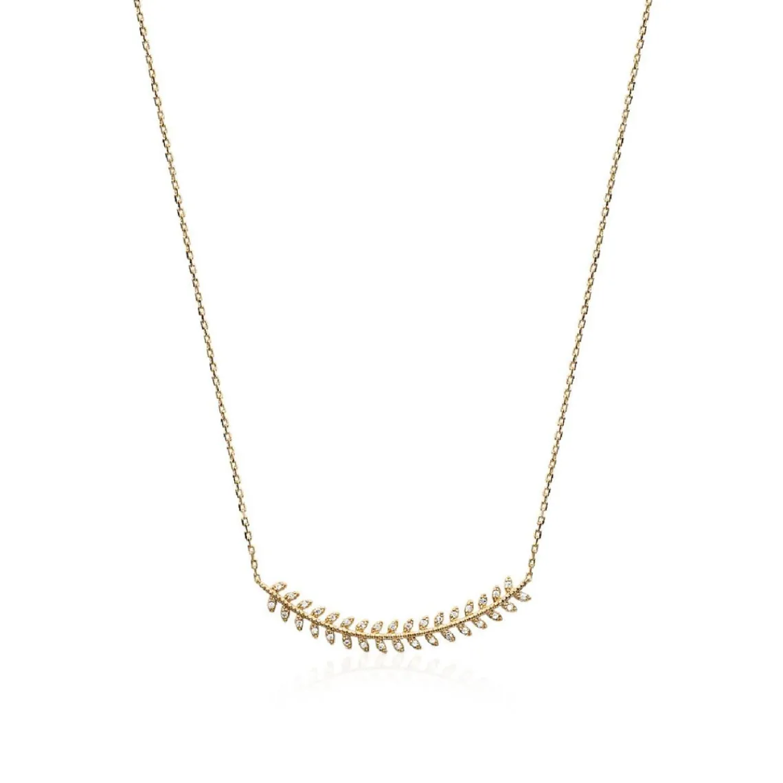Maison de la Bijouterie Collier Femme épi plaqué or UWZ5W645 | Femme Collier Et Pendentif