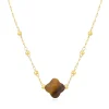 Pixies Bijoux Collier Femme Bonheur - PNS0049-1TGR Acier | Femme Collier Et Pendentif
