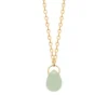 Maison de la Bijouterie Collier femme plaqué or aventurine UW40ZU45 | Femme Collier Et Pendentif