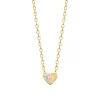 Maison de la Bijouterie Collier femme plaqué or cœur oxyde UW3U5W45 | Femme Collier Et Pendentif