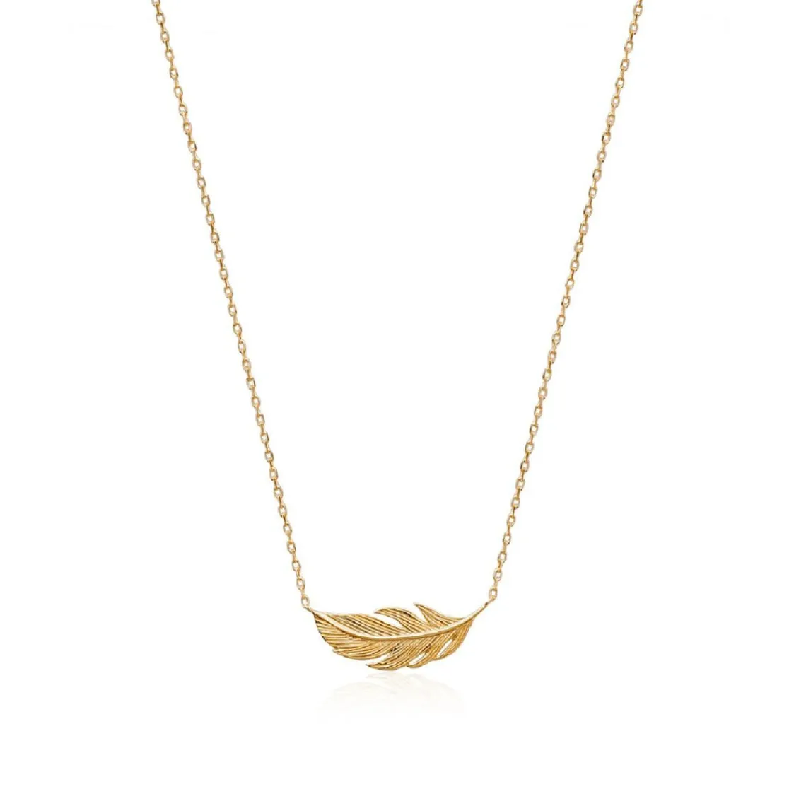 Maison de la Bijouterie Collier femme plaqué or feuillage - UYZ35345 | Femme Collier Et Pendentif