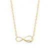 Maison de la Bijouterie Collier femme plaqué or infinity serti clos UW3UUW45 | Femme Collier Et Pendentif