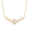 Maison de la Bijouterie Collier femme plaqué or oxyde de zirconium UW3U4445 | Femme Collier Et Pendentif