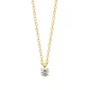 Maison de la Bijouterie Collier Femme plaqué or oxyde de zirconium 4mm UW30W445 | Femme Collier Et Pendentif