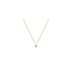 Maison de la Bijouterie Collier Femme plaqué or oxyde de zirconium 4mm UW30W445 | Femme Collier Et Pendentif