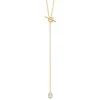 Maison de la Bijouterie Collier femme plaqué or pendant oxyde de zirconium UW40ZY45 | Femme Collier Et Pendentif