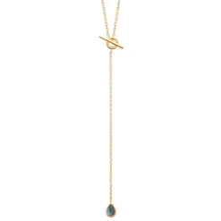 Maison de la Bijouterie Collier femme plaqué or pendant labradorite UW40Z345 | Femme Collier Et Pendentif