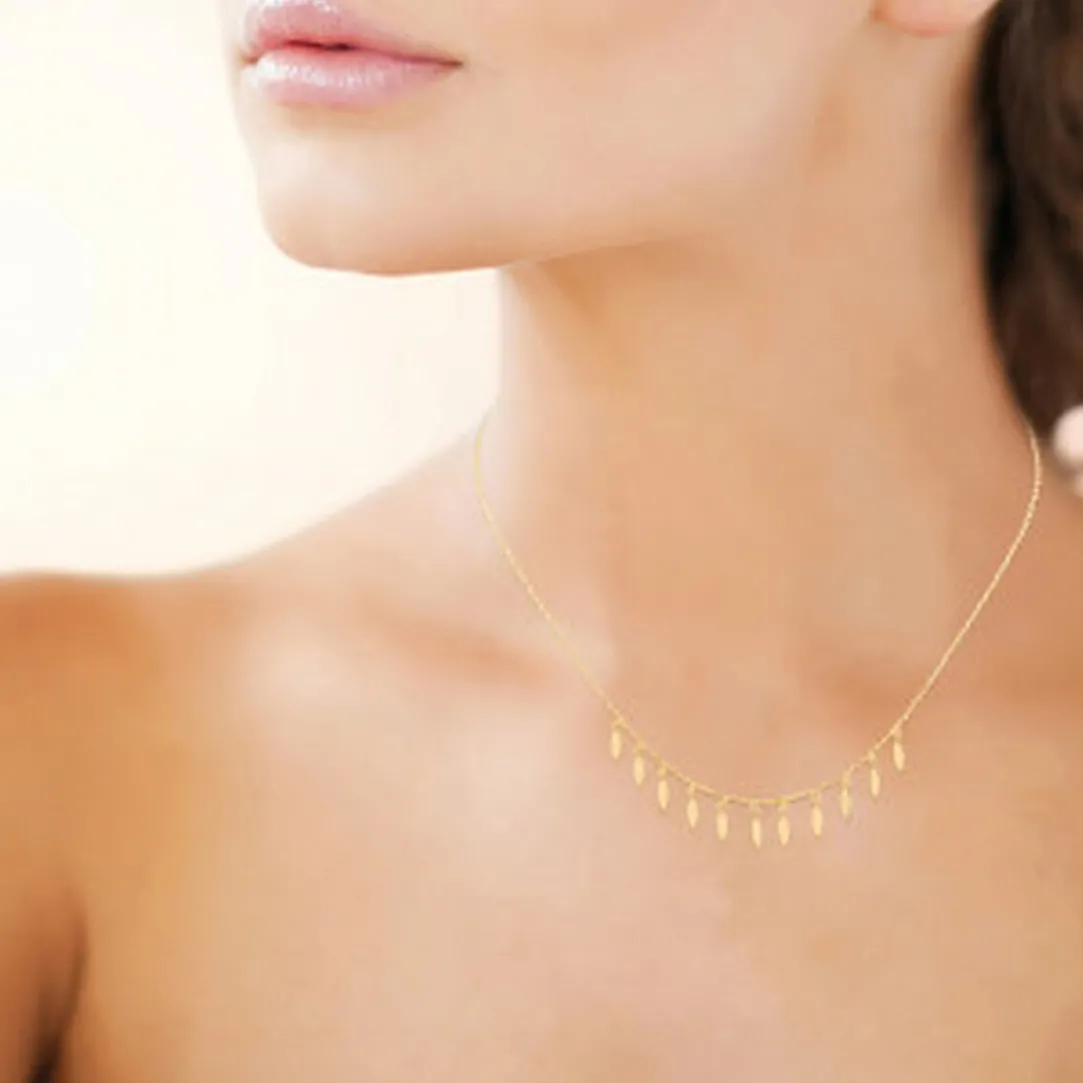 Maison de la Bijouterie Collier femme plaqué or - UYZ4U645 | Femme Collier Et Pendentif