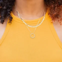 Maison de la Bijouterie Collier Femme Plaqué Or - YU0UV64 | Femme Collier Et Pendentif