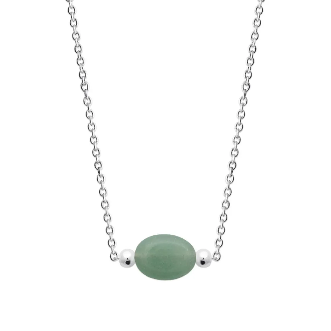 Maison de la Bijouterie Collier femme quartzite vert argent VW3YV445 | Femme Collier Et Pendentif