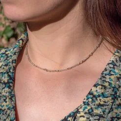 Sloya Collier Femme Paloma en pierres Labradorite | Femme Collier Et Pendentif
