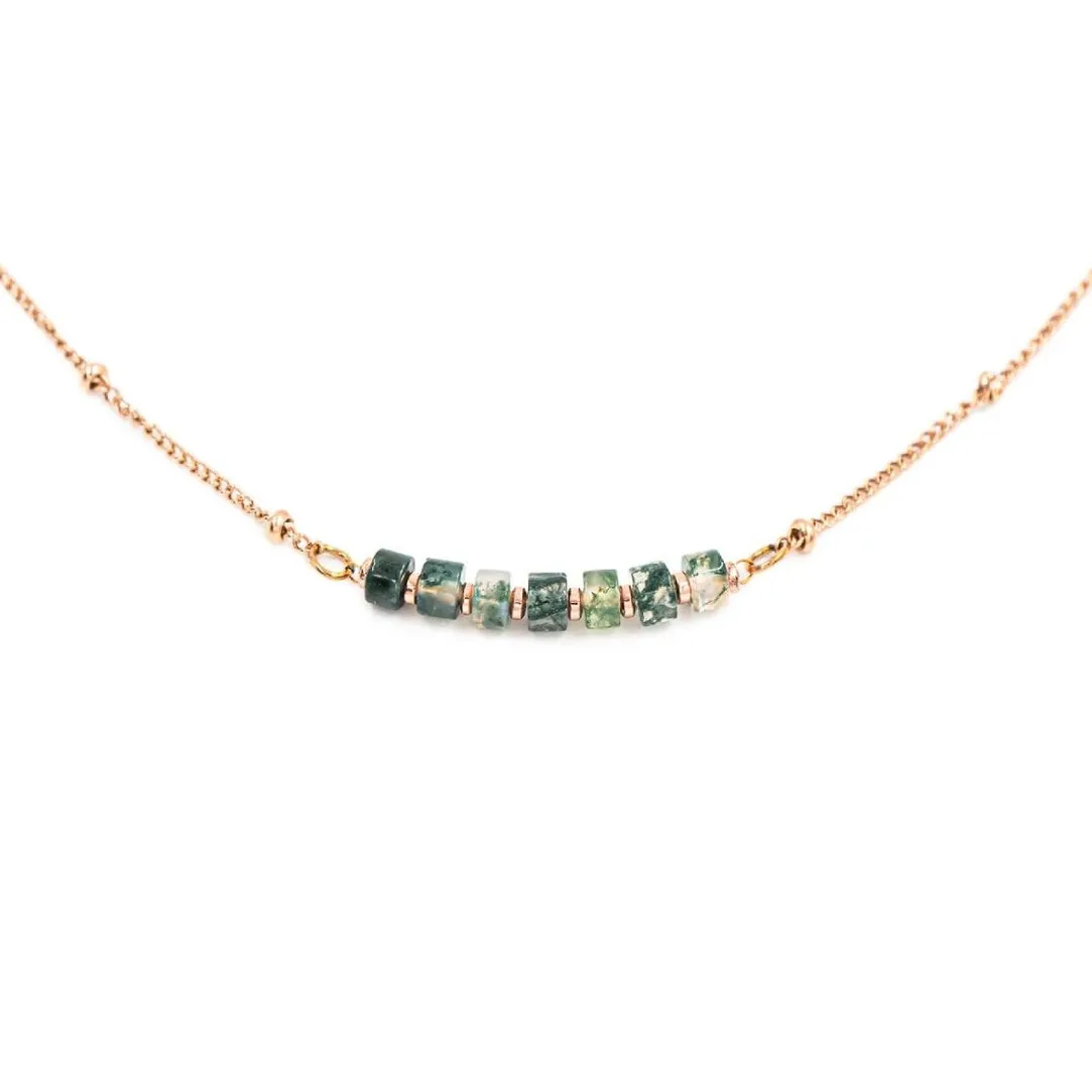 Sloya Collier Femme Piana Agate Aquatique | Femme Collier Et Pendentif