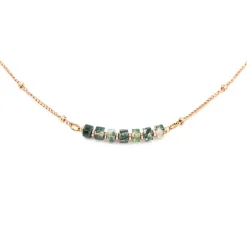 Sloya Collier Femme Piana Agate Aquatique | Femme Collier Et Pendentif