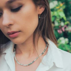 Sloya Collier Femme Serena Agate Arbre | Femme Collier Et Pendentif