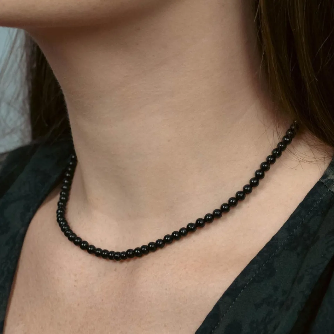 Sloya Collier Femme Serena Obsidienne | Femme Collier Et Pendentif