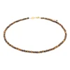 Sloya Collier Femme Serena Oeil de Tigre | Femme Collier Et Pendentif