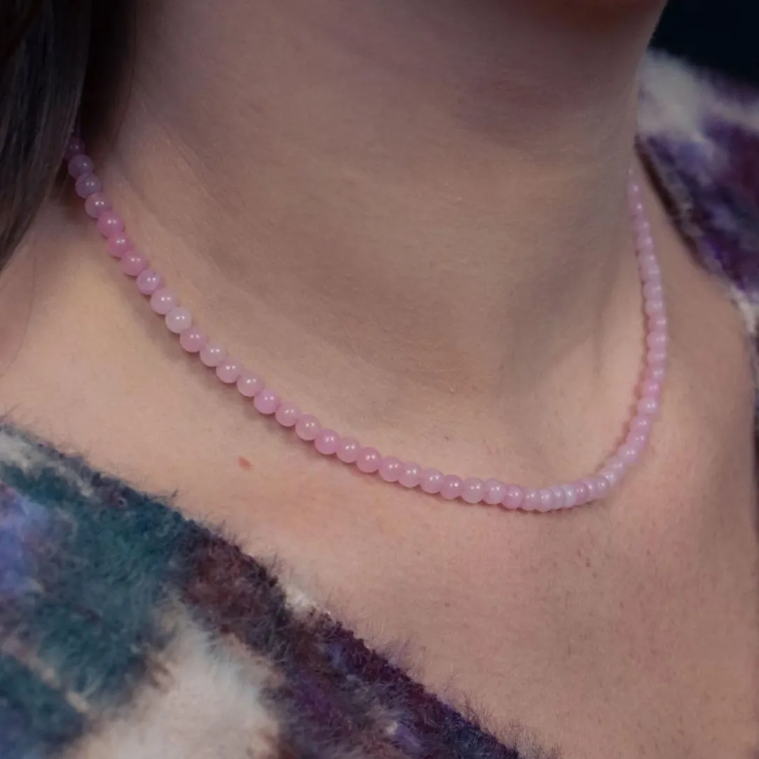 Sloya Collier Femme Serena Quartz Rose | Femme Collier Et Pendentif