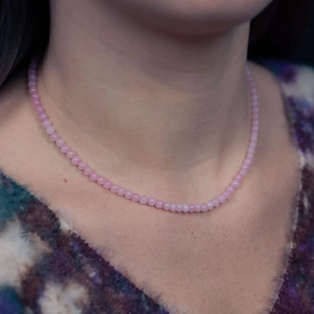 Sloya Collier Femme Serena Quartz Rose | Femme Collier Et Pendentif