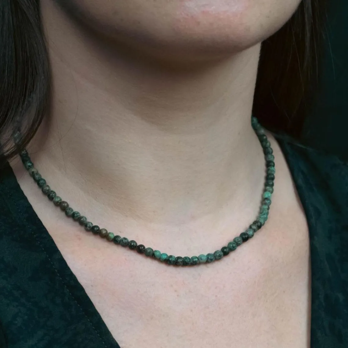 Sloya Collier Femme Serena Turquoise Africain | Femme Collier Et Pendentif